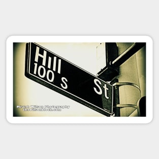 Hill Street, Los Angeles, California by Mistah Wilson Sticker